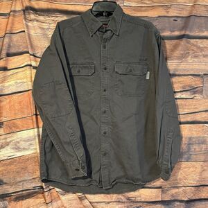 Wolverine Men's M Fletcher Long Sleeve Twill Work Shirt Outdoor Gear Button Up